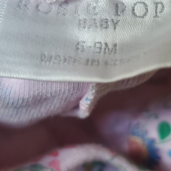 Flower print baby girl set pants and long top - Picture 2 of 6